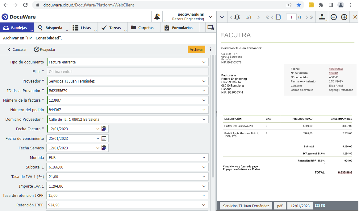 DocuWare Gestión Documental | TOSHIBA TEC en España