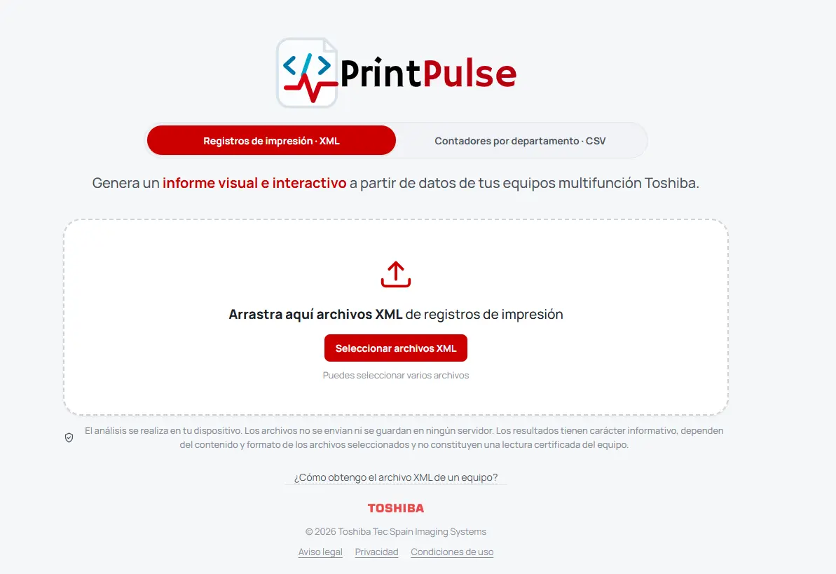 Toshiba convierte los datos de uso de sus equipos multifunción en decisiones con PrintPulse